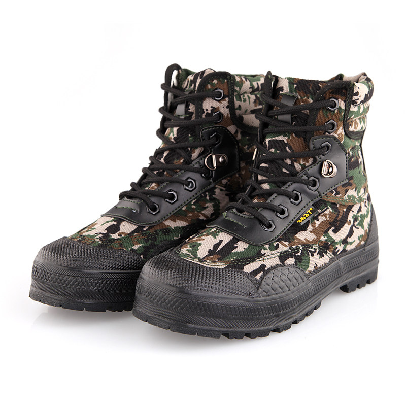 Boots militaires en toile - dérapage - Ref 1400268 Image 43