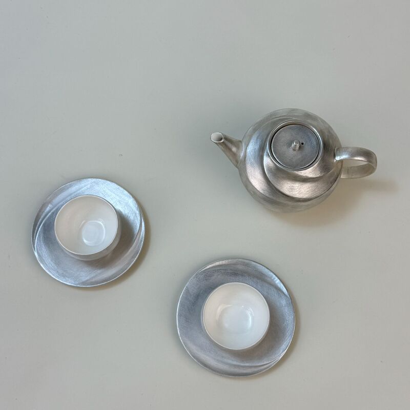 Aesthetic Goods｜【Cen Ji】Colorful Silver Tea Set Japanese Tea Ceremony Cup