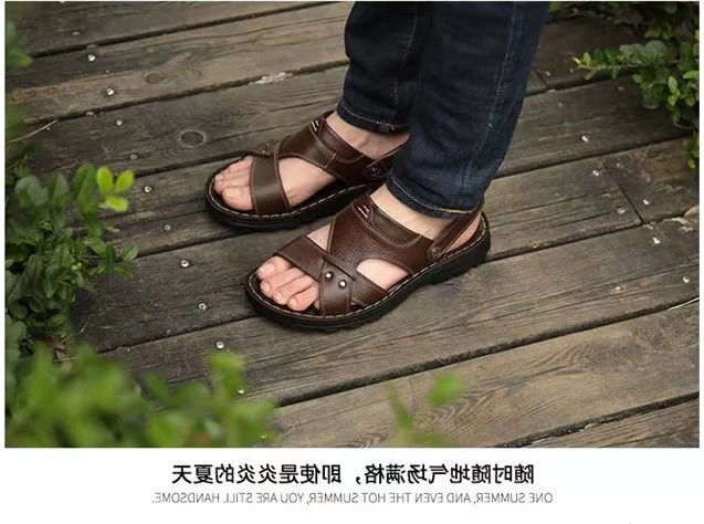 Dép nam mùa hè Dép nam và dép nam Giày nam 2019 Giày đi biển mới cho nam cỡ lớn - Giày thể thao / sandles