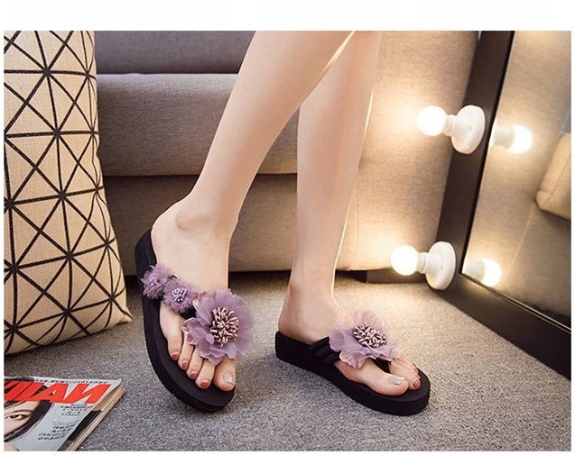 Dép nữ mùa hè 2019 mới kéo giày trượt chân đi biển đi dép đỏ hoang dã - Giày thể thao / sandles dép quai hậu nam