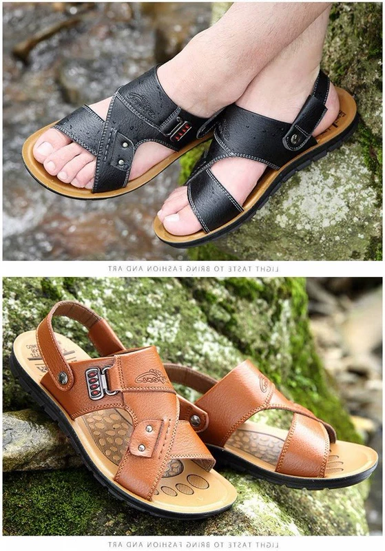 Mùa hè 2019 dép nam mới mềm đế mềm thoáng khí và dép đi trong nhà đi biển - Giày thể thao / sandles