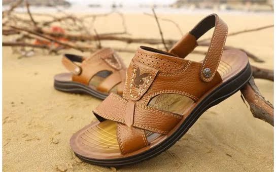 Dép nam đế mềm đế mềm đi biển trung niên - Giày thể thao / sandles dép quai hậu hoa cúc