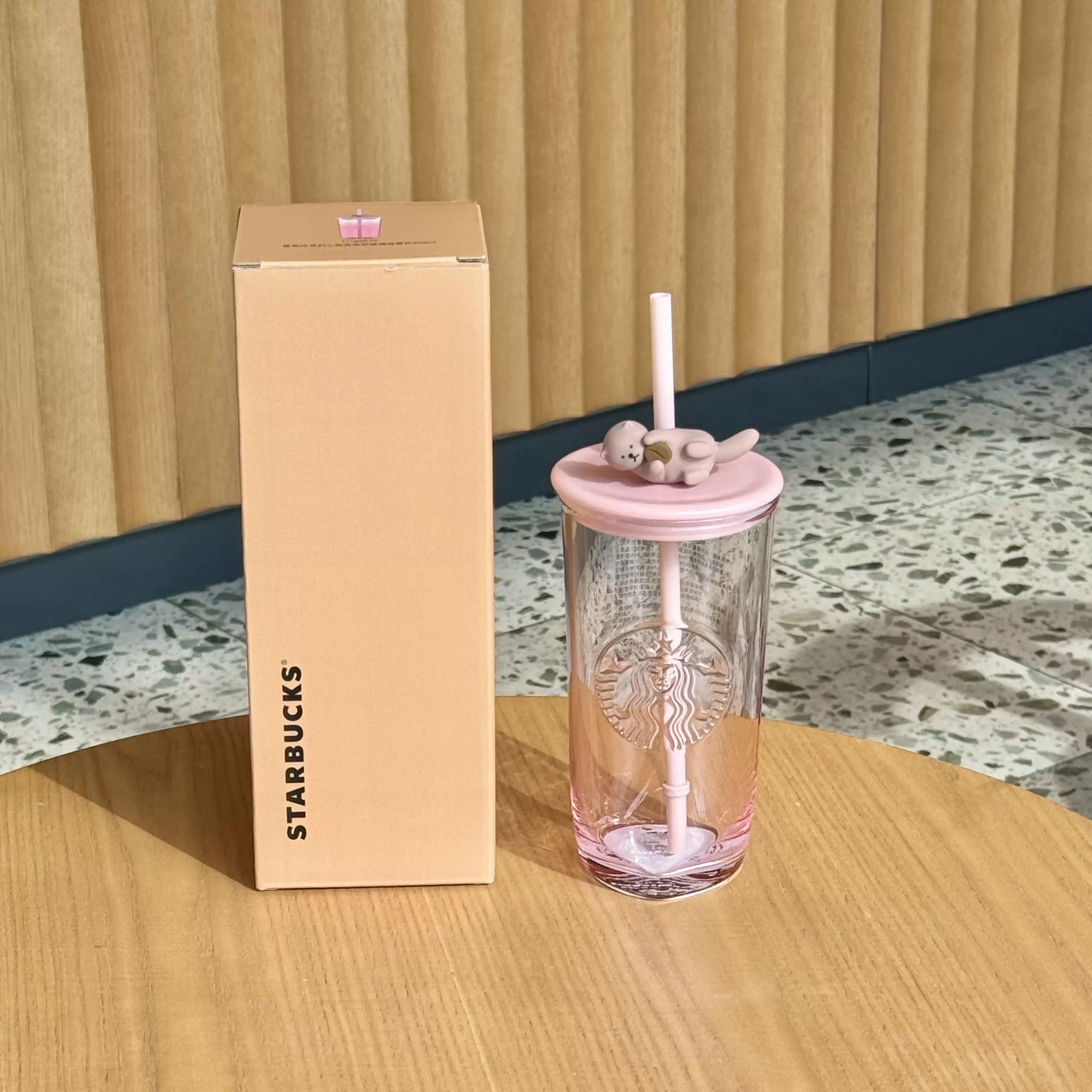 Starbucks, стеклянная трубочка для Дня святого Валентина, термос со стеклянной колбой