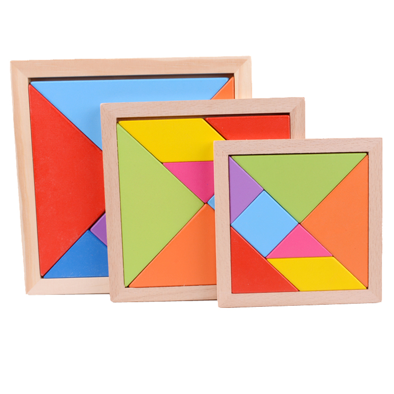 Tangram teaching aids children's educational toys primary school students intellectual puzzles first grade kindergarten building blocks puzzle puzzle