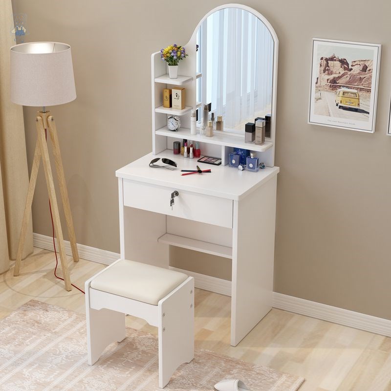Nordic net red shake sound makeup table Simple makeup table Single small bedroom dressing table Simple small rental mini
