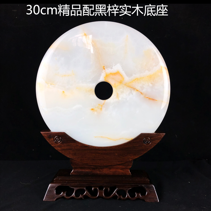 Ngọc tự nhiên khóa hòa bình trang trí phụ kiện nhà sáng tạo phong cách Trung Quốc phòng khách bàn trưng bày hiên nhà quà tặng thủ công những vật trang trí nhà đẹp