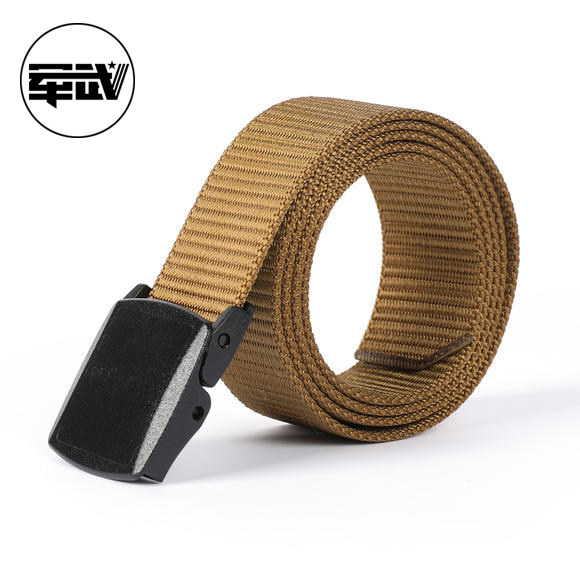 Military Wu sub-position nylon pants with young students Automatic buckle casual men weave tactical belts