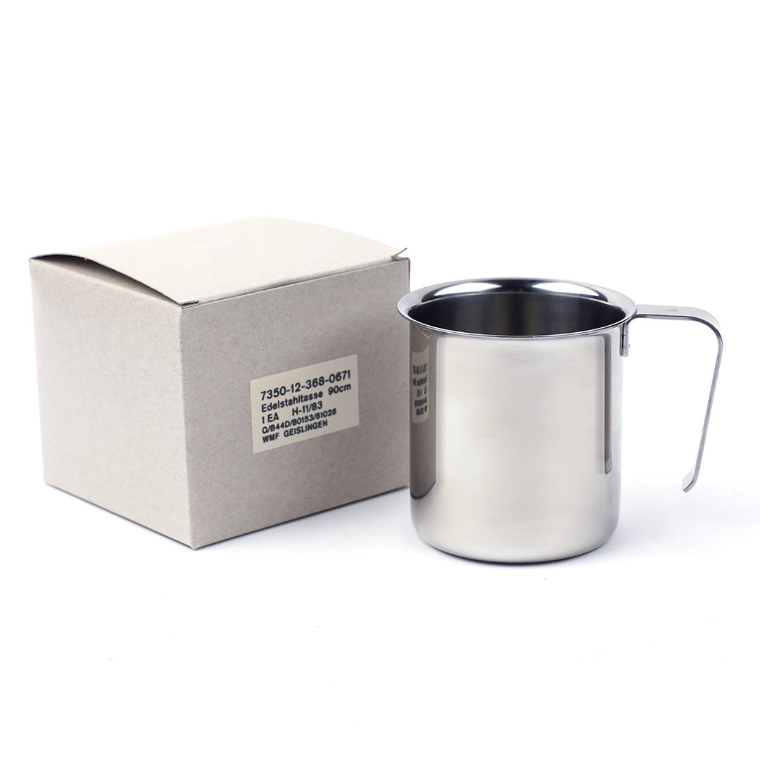 Military Takeover noodles Germany WMF stainless steel Mark water glass retro brief Nordic with handle coffee cup
