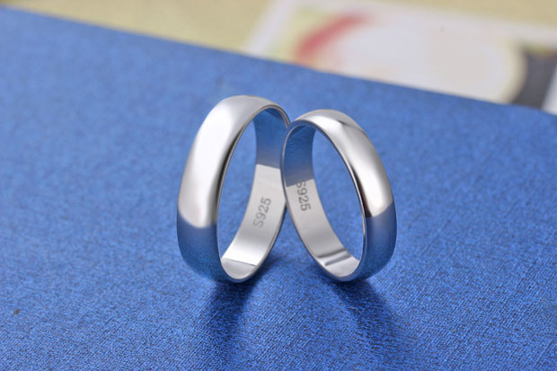 Nhẫn s925 trang sức bạc sterling vài người đàn ông và phụ nữ một sinh viên tốt nghiệp nhẫn đề cập đến ngón tay út đơn giản đuôi nhẫn chữ nhẫn cưới vàng trắng
