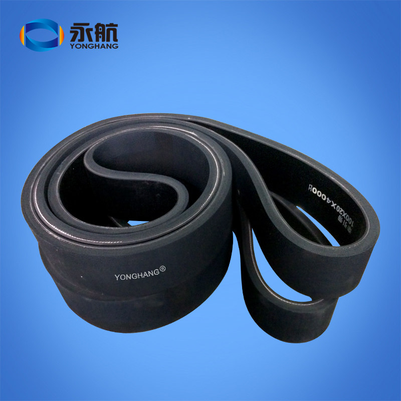 Production of a wire and cable hauling machine belt TQD cable hauling machine abrasion resistant black rubber tracks ordered to be made