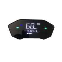Little Monkey Turtle King straight M3M5 large screen lithium electric car Poseidon separate handle wide voltage high-definition modified instrument