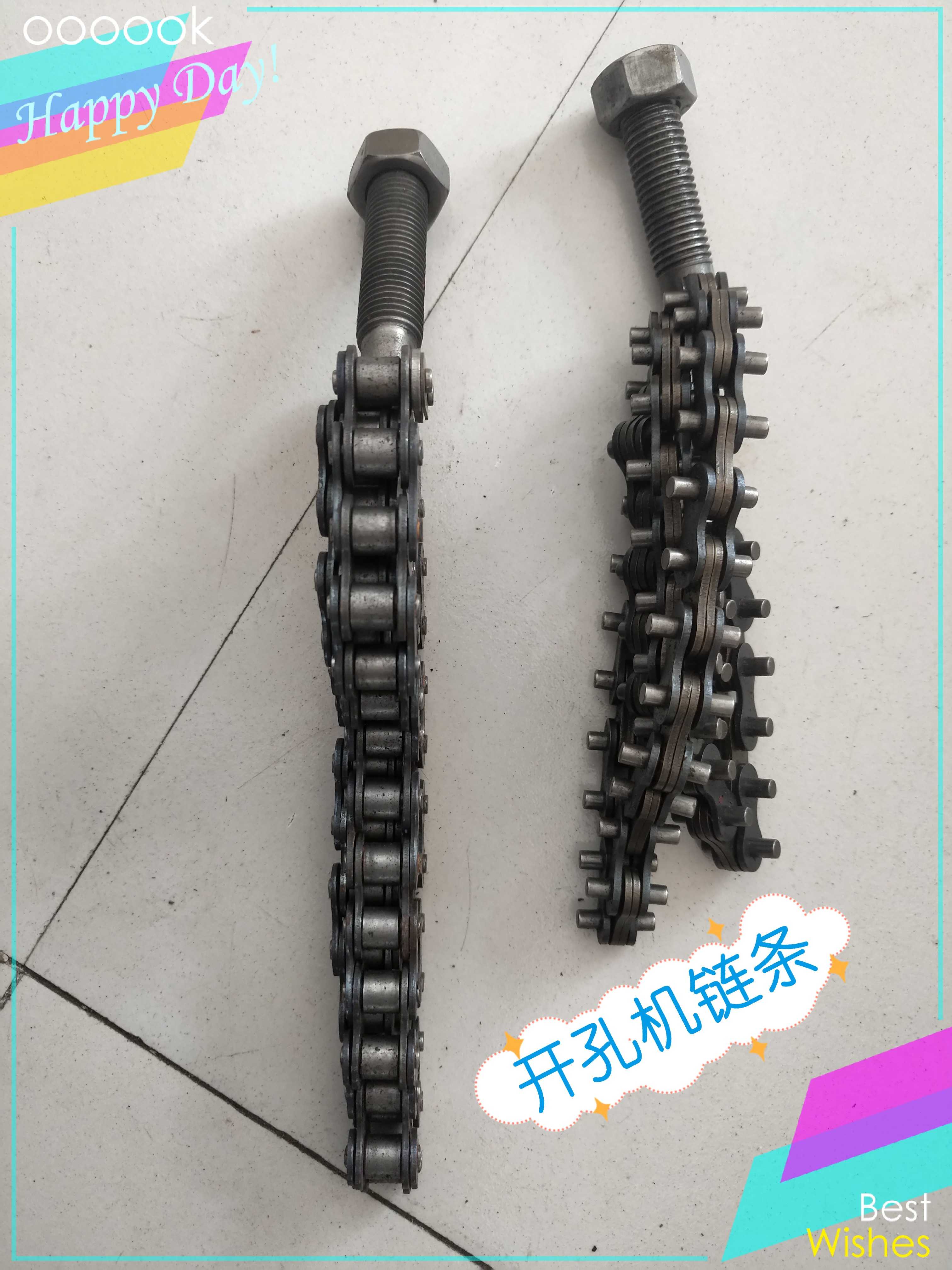 Drilling machine chain driller drill gripping head driller fitting flat mouth chain hanger