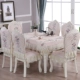 Bàn vải bọc ghế đệm đặt bàn cà phê bàn ​​tròn bàn hình chữ nhật vải bàn ăn ghế đơn giản hiện đại hộ gia đình