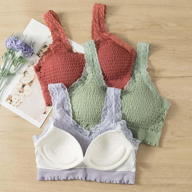 Tube top underwear student high school girl small vest girl bra gather wrap chest one body wear suspenders bottoming