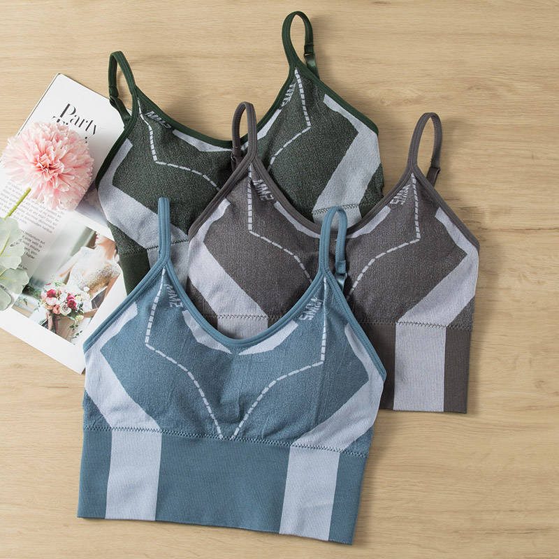 Camisole women's bottoming inner wear no steel ring underwear women's sports vest style beautiful back camisole bra outer wear top