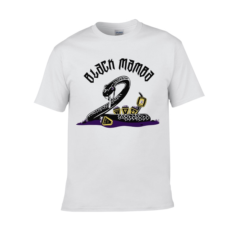 Black Mamba T-Shirt No. 8 Kobe Bryant Short-Sleeved T-Shirt No. 24 Bryant Kobe Commemorative T-Shirt 81 Points Kobe Five-Time Champion
