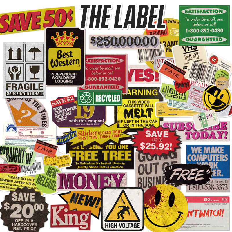 ins wind suitcase stickers European and American retro iPad flat pen electric decoration creative English label sticker