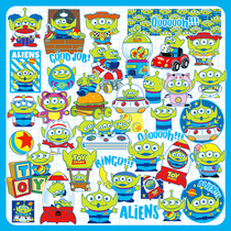 Cute triple-eye suitcase sticker waterproof without glue cartoon ipad decorative computer mobile phone Milk Tea Cup Sticker