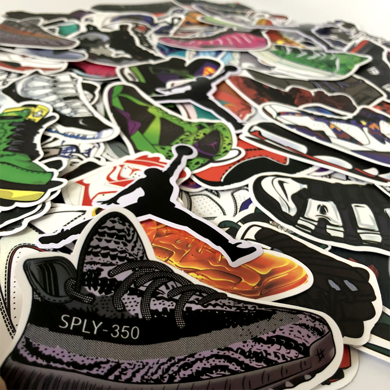 AJ Jordan Flying Man Sticker Giày bóng rổ Hành lý Nhãn dán nam Tide Thương hiệu Máy tính xách tay Trang trí tường Sticker - Phụ kiện máy tính xách tay decal máy tính casio