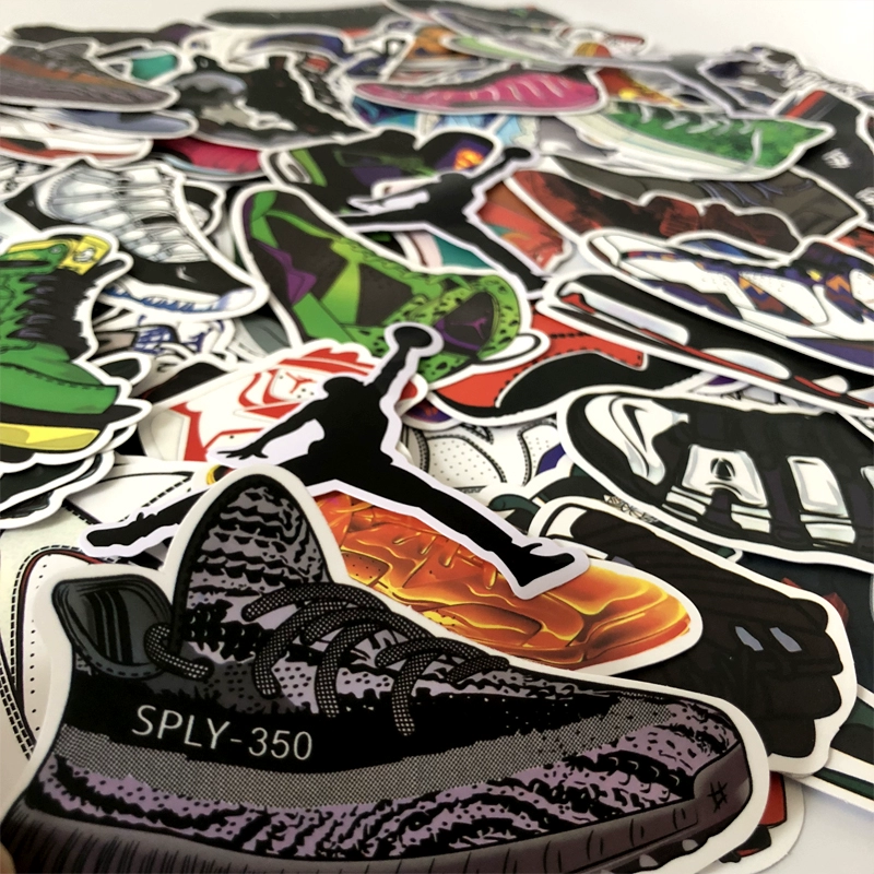 AJ Jordan Flying Man Sticker Giày bóng rổ Hành lý Nhãn dán nam Tide Thương hiệu Máy tính xách tay Trang trí tường Sticker - Phụ kiện máy tính xách tay