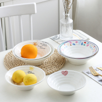 Noodle Bowl creative household ceramic large noodle restaurant special salad hat horn bowl wonton soup Japanese ramen bowl