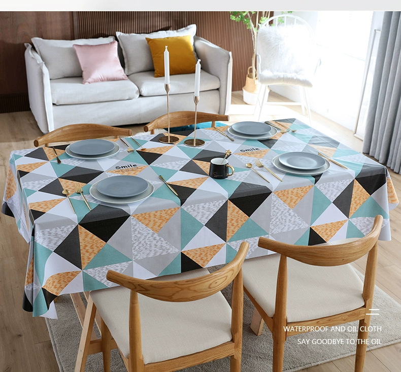 TableCloth Waterproof Oil chống lại PVC Nội thất nội thất được thành lập khăn trải bàn trà khăn trải bàn dưới kính bàn gỗ