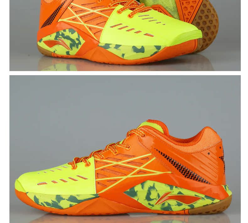 Giày cầu lông Li Ning Giày nam giày nam TD thoáng khí chống trượt giày thể thao Giày nam giày cầu vồng đích thực - Giày cầu lông giày sneaker nam chính hãng