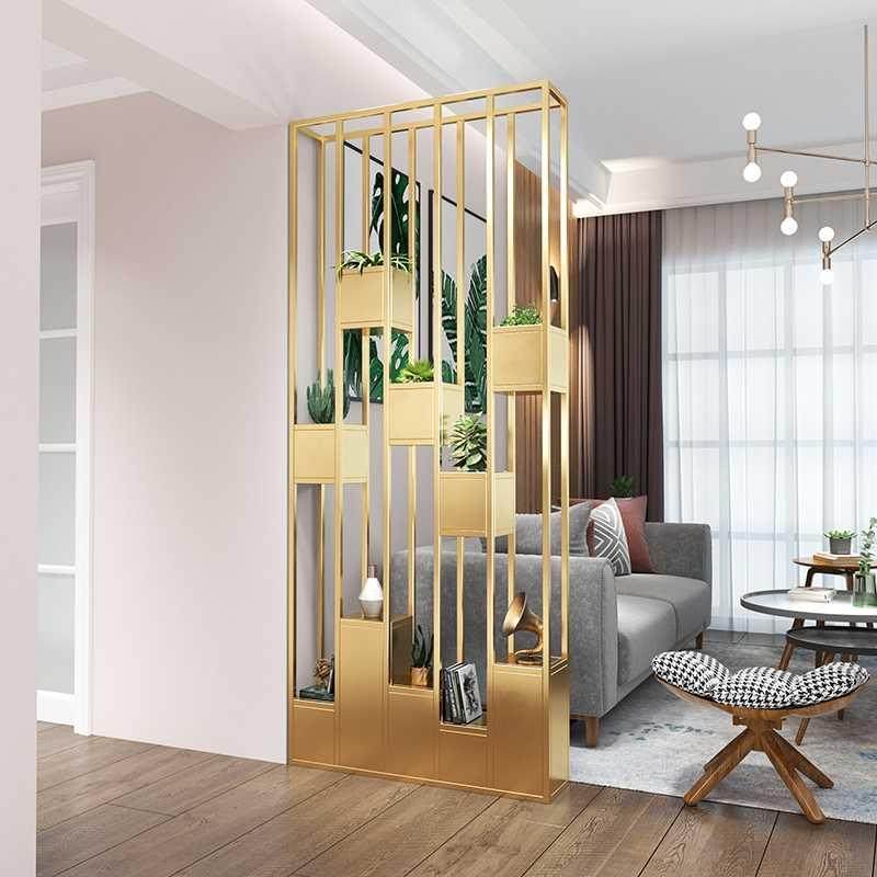 Nordic Iron Modern Screen Different Red Decoration Frame Restaurant Living Room Access to the Portal Flower Frame