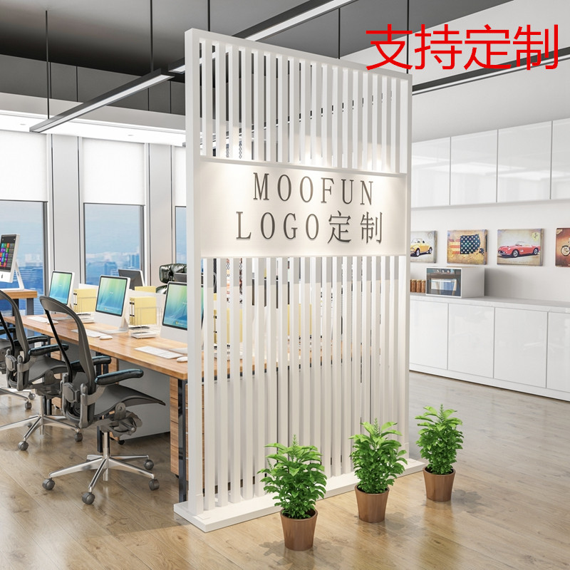 Iron Art Screen Modern Minimalist Partition Office Decoration in the family front desk Genguan Living Room Seat Screen Loft