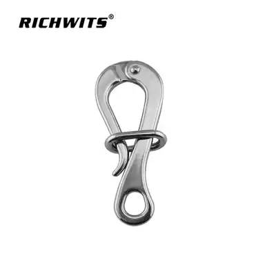 RICHWITS stainless steel quick release hook goose head hook ship hook life raft fast adhesive hook spring hook