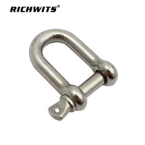 RICHWITS 304 stainless steel Japanese D-shaped shackle lifting shackle chain connecting ring