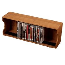 Black Gum Record Holder Solid Wood CD Disc Shelf Desktop Storage Blue Disc PS4 Games Optical shelving