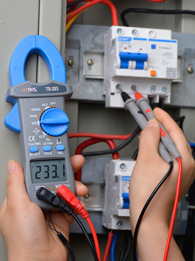 High precision clamp universal electric meter AC and DC clamp meter Digital display anti-burning ammeter Portable clamp digital electrician special