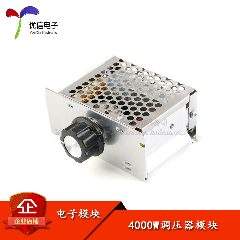 4000W Electronic Regulator Dimming and Dischargeable Speed Regulator with fuse housing