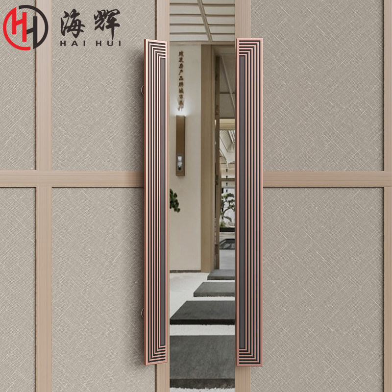Chinese antique door pull hands antique bronze solid wooden door push door handle custom glass door to handle handrail
