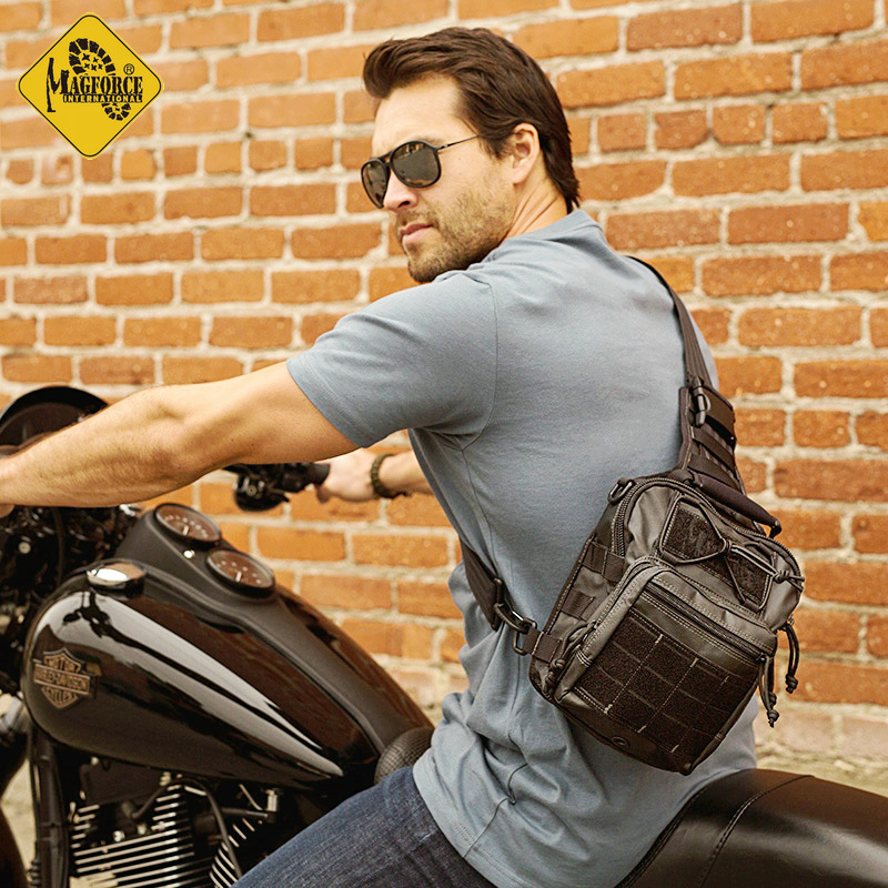 MagForce Maghosburger Chest Hanging Bag Single Shoulder Sloped Taiwan Table Horse 0419 Note Glue Black Nylon