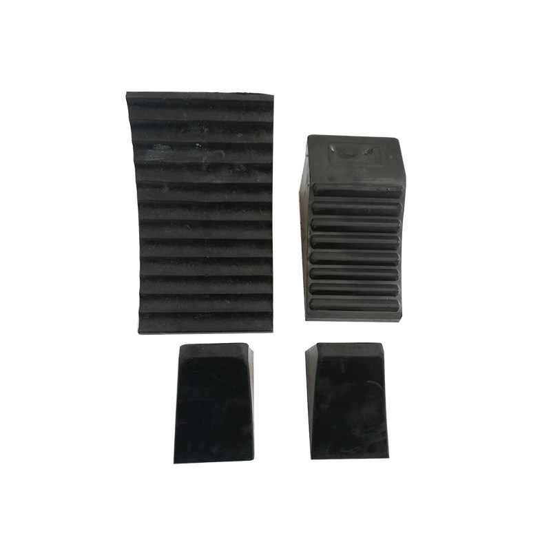 Car stopper wheel stop delator portable wheel slope pad triangular wood rubber stoppers tire positioning