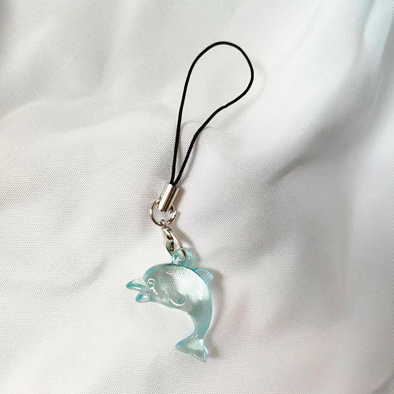 【Over 16  Points】Cute Dolphin Phone Chain, USB Flash Drive, Backpack Keychain Pendant, Small Dolphin Phone Pendant
