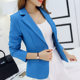 2022 Commuting One Button Regular New Slim Solid Color Short Sleeve Slim Slim Korean Style Women's Small Suit Jacket for Women