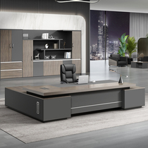Boss Desk Chair Combination Double Cabinet Minimalist Modern President Table Manager Table Manager Table Luxury Atmospheric Big Bandae