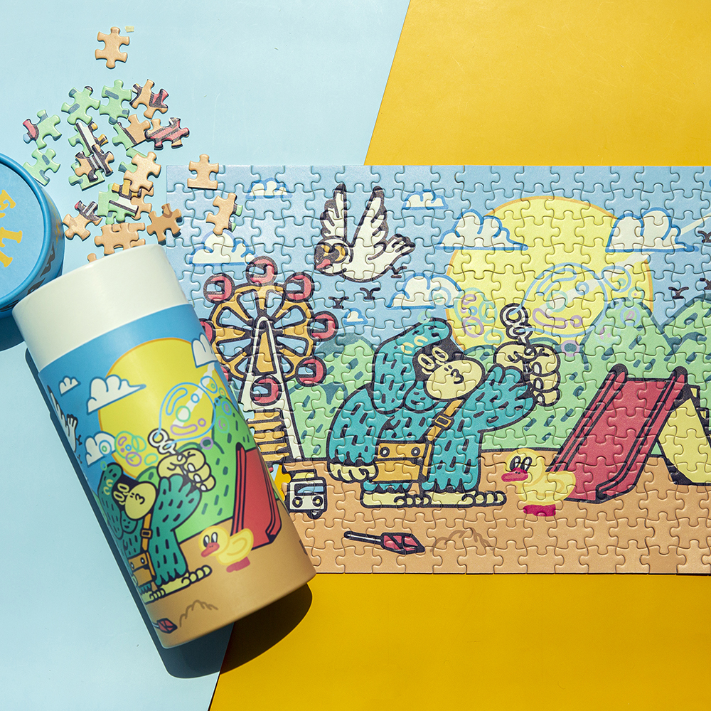 Thick Rice Blowing Bubble Wooden Puzzle Thick Rice accompanies you to grow up