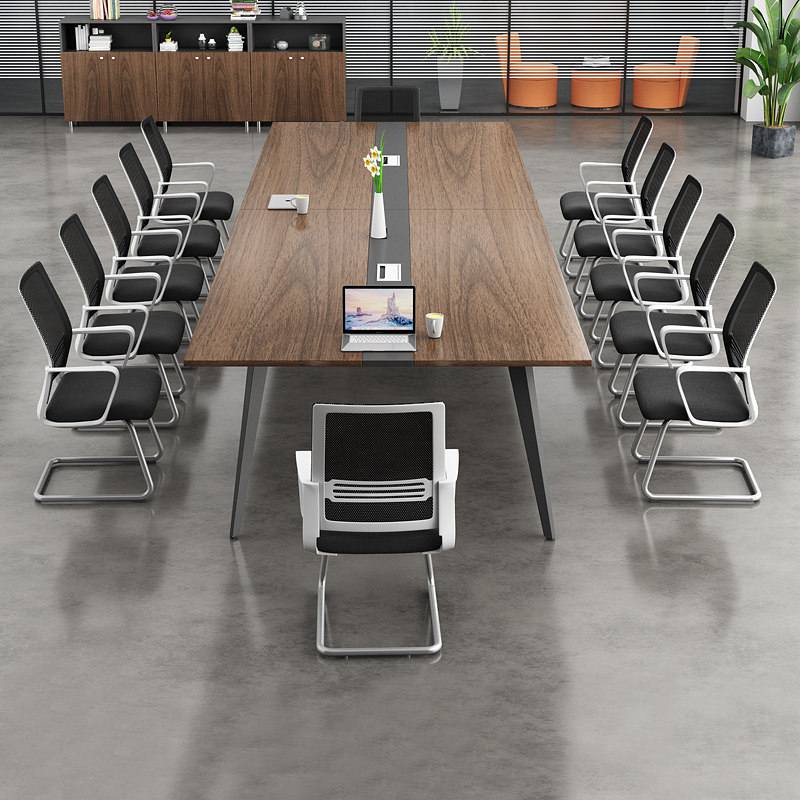 Conference Table Negotiation Table Long Table Brief Modern Long Table Bench Industrial Wind Desk Guests Table And Chairs Combination 