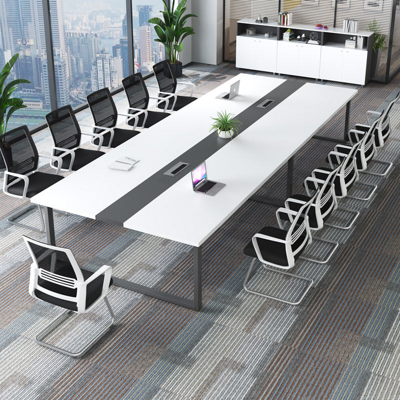 Conference table long table simple modern large table workbench desk custom negotiation table and chair combination bar table