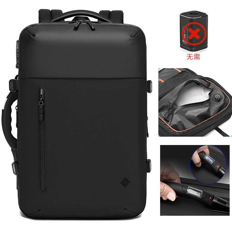 Airback Vacuum Backpack Large Capacity Business Travel Luggage Bag One-Click Vacuum Compression Backpack