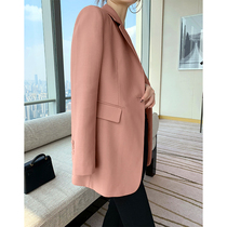 SOULKISS hand B for classic spring and autumn models _ Word-of-mouth best-selling DU Jiading dyed pink small blazer for women