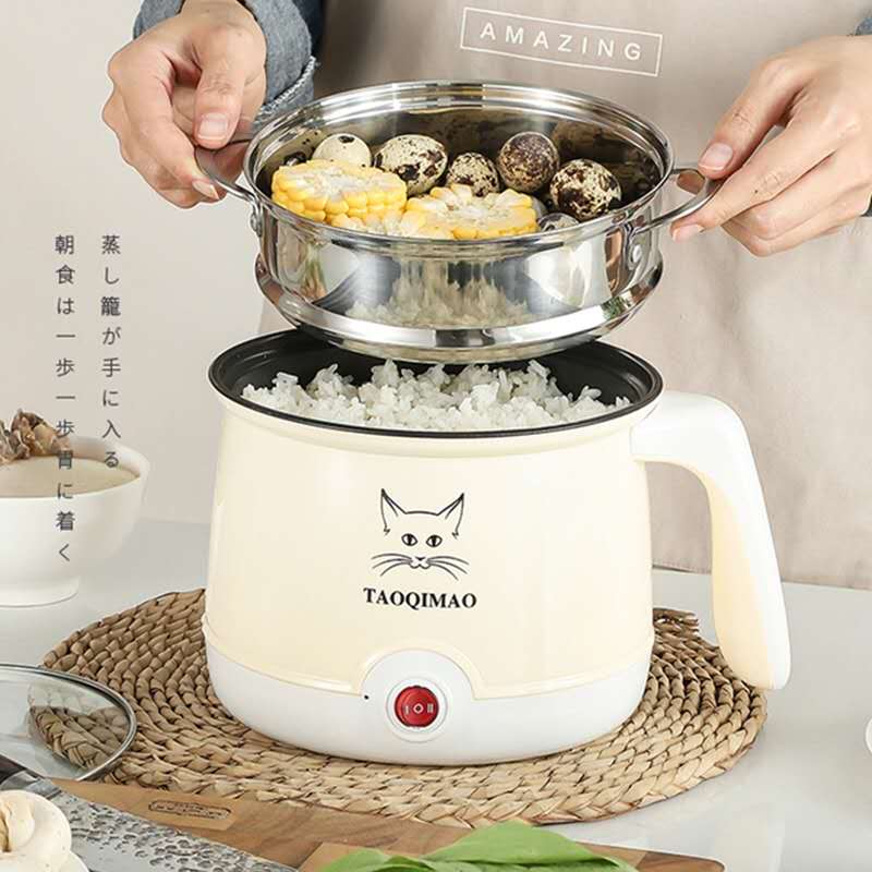 Mini quick cooking pan 2 people electric boiler dormitory students multifunction small electric cooker cooking 1 home steam cage electric cooker