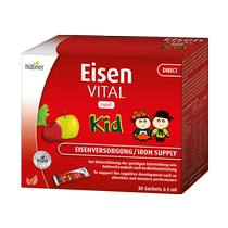 Huebner Hao Bina Childrens Iron Supplement Oral Liquid Portable Pack 30 Eisen Baby Toddler Supplement Iron Elements