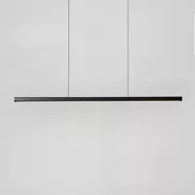 Designer long minimalist dining room chandelier Nordic bar office modern minimalist creative word LED lamps