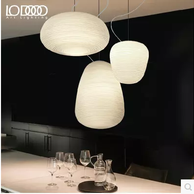 Nordic dining room lamps personality creative cafe bar bedroom glass LED chandelier industrial chandelier