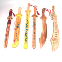 Wooden Sword Toy Prop Kid Big Knife Toy Knife Ancient Fashion Sword Guest Samurai Sword Children Toy Knife Sword Treasure Sword Plastic